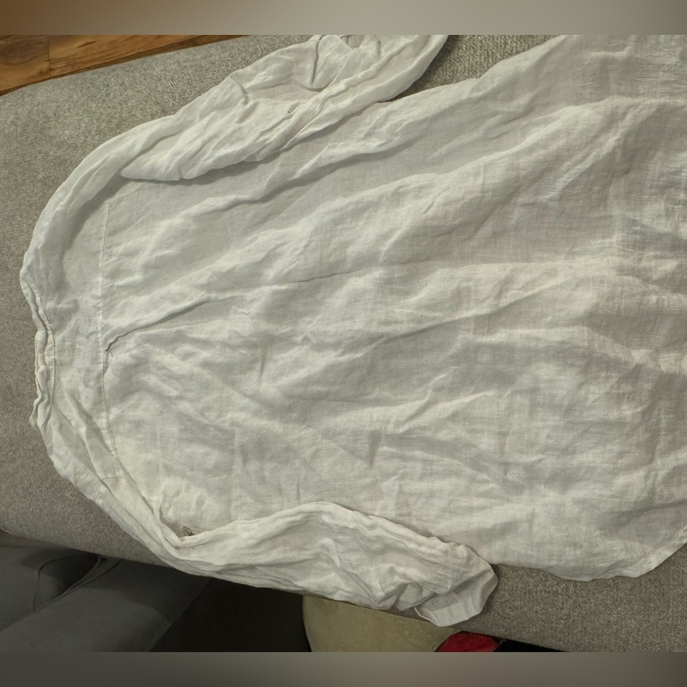 Women’s Rosemarine 100% Linen White Tunic, Made in Italy, S - Picture 4 of 8